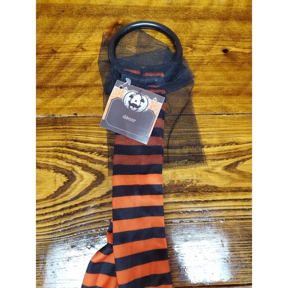 Witch Legs Feet Door Hanger Halloween Decoration Tulle Decor - Picture 3 of 3